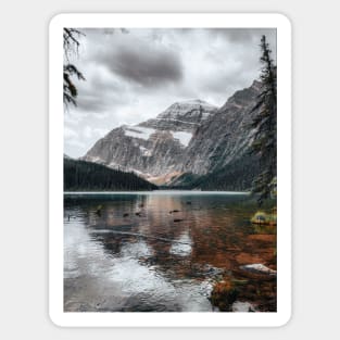 Jasper National Park Mountain Snowy Peak Photo V2 Sticker